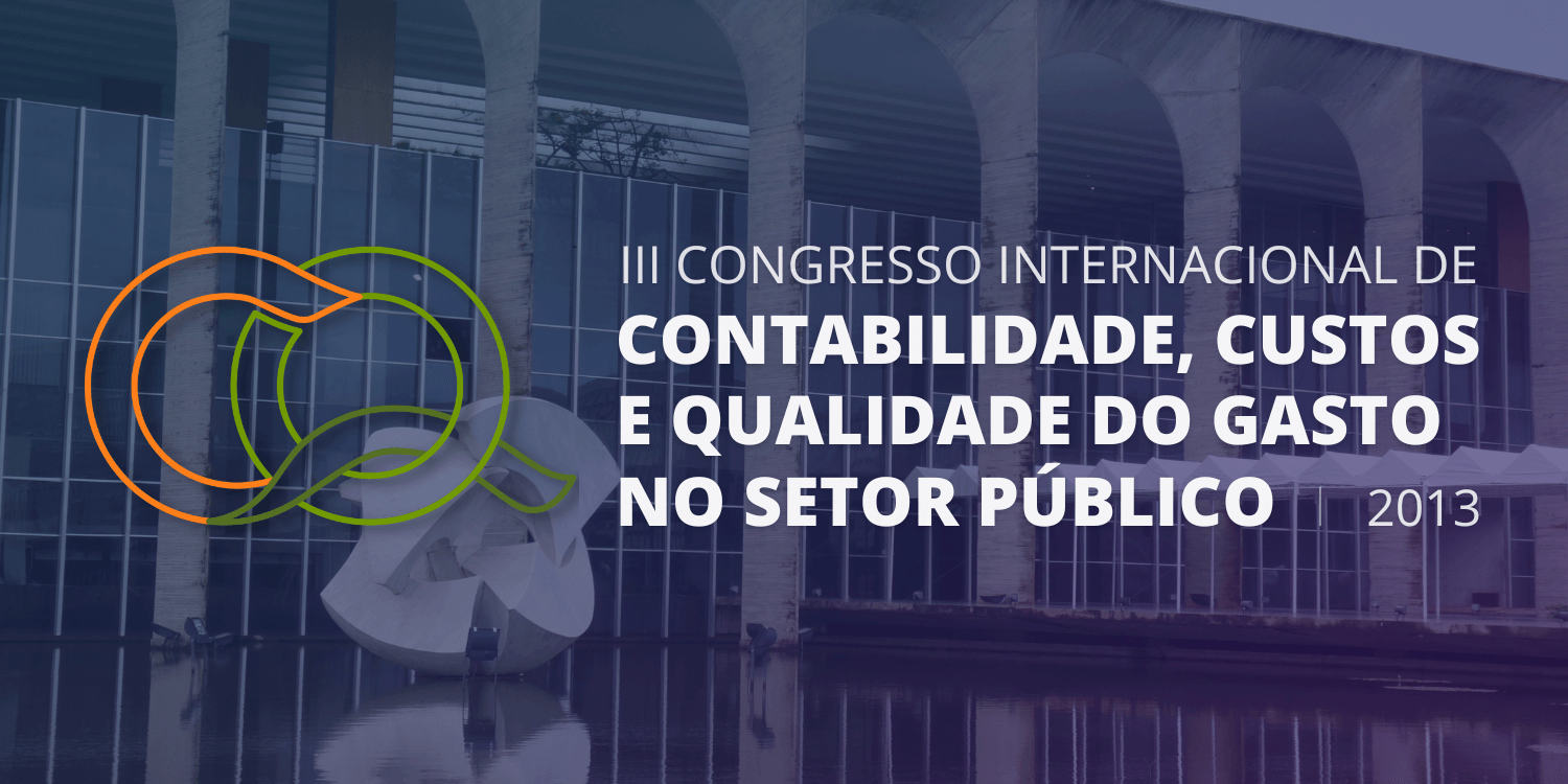 Imagem de cabeçalho 3º Congresso Internacional de Contabilidade, Custos e Qualidade do Gasto no Setor Público